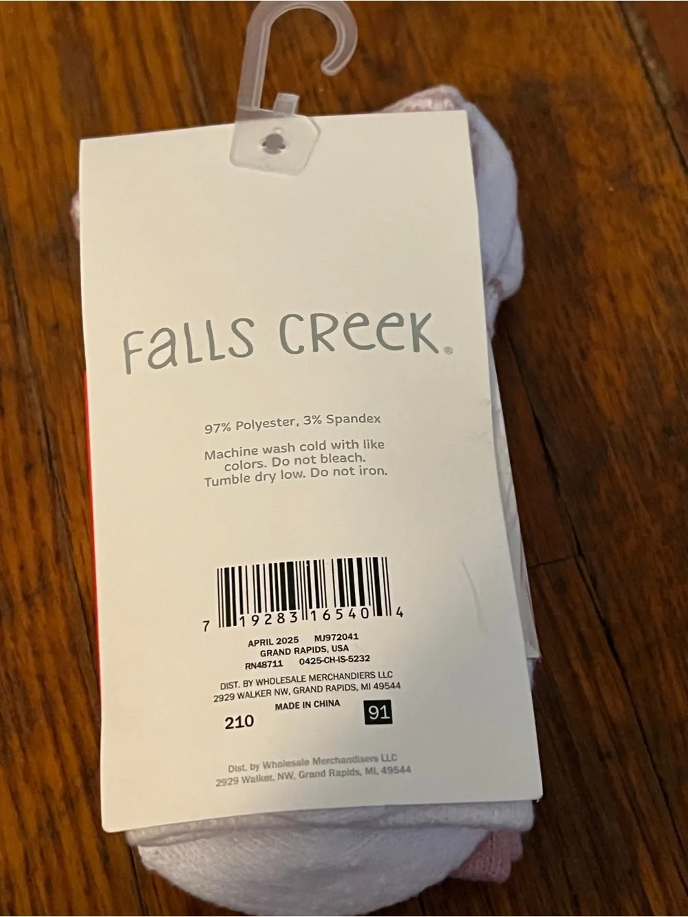 Falls Creek 6 Pairs Girls Boot Socks Size Medium New